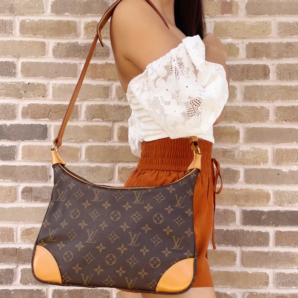 Louis Vuitton Boulogne 30 M51265 Monogram Canvas Shoulder Bag Brown - Picture 1 of 15